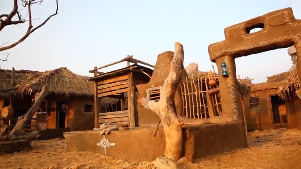 Casa Rural Rajastán India — Vídeo de stock
