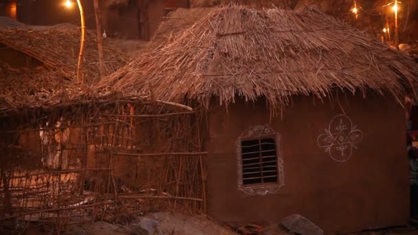 Landelijk Huis Rajasthan India — Stockvideo