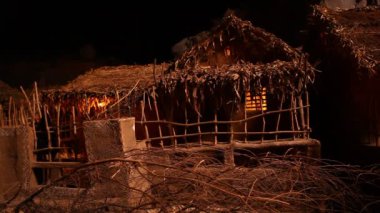 Rajasthan Hindistan 'daki kır evi.