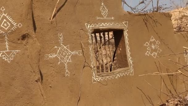 Rajasthan Hindistan Daki Kır Evi — Stok video