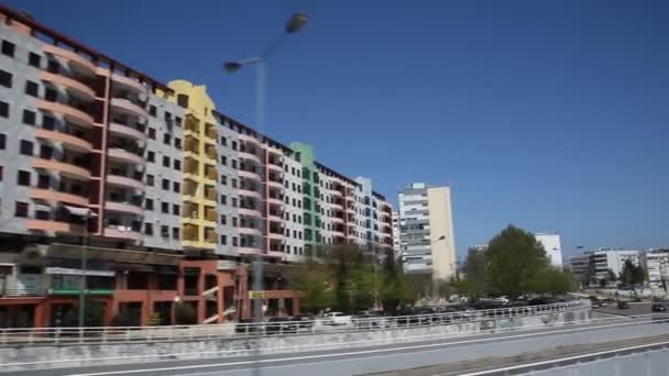 Зовнішній Вигляд Сучасних Будинків — стокове відео