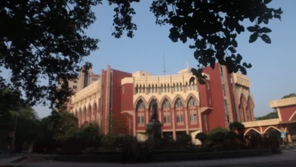 Edifício Alta Corte Kolkata Índia — Vídeo de Stock