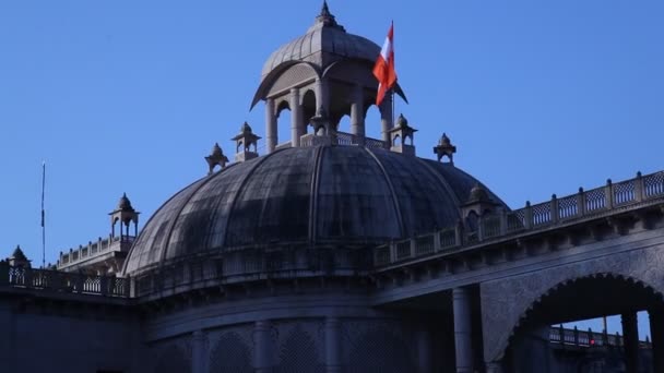 ラジャスタン城の外観インド — ストック動画