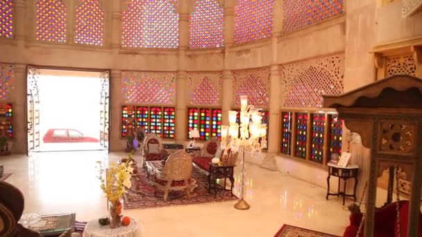 Interior Del Castillo India — Vídeo de stock