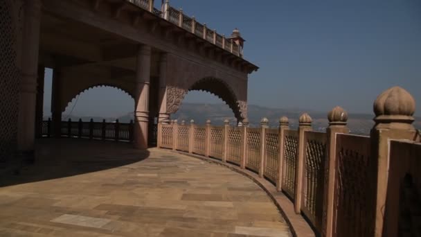 Exterior Del Castillo Rajastán India — Vídeos de Stock