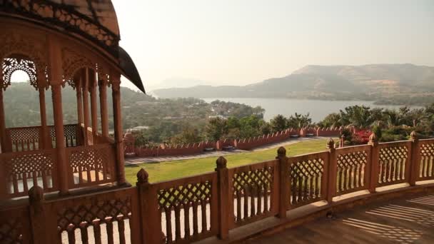 Eksterior Kastil Rajasthan India — Stok Video