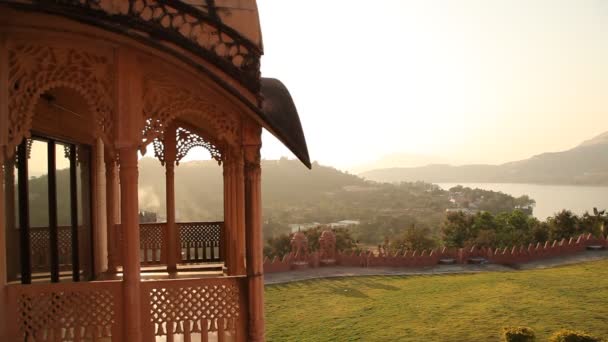 Exterior Castelo Rajasthan Índia — Vídeo de Stock