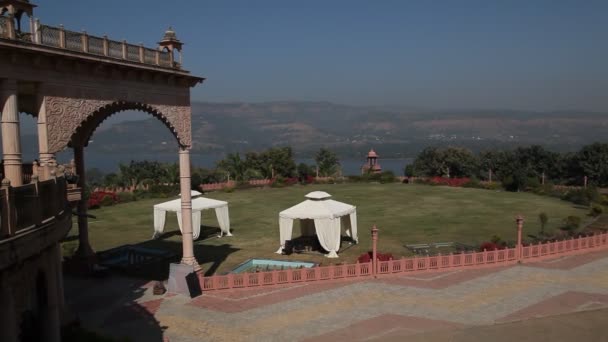 Exterior Castelului Rajasthan India — Videoclip de stoc