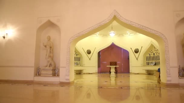 Interior Del Castillo India — Vídeo de stock