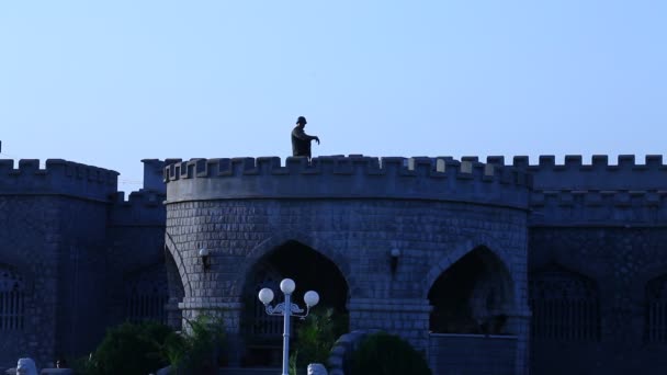Вінтажний Форт Хайдарабад Індія — стокове відео
