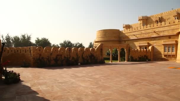 Старинный Форт Раджастхане Индия — стоковое видео