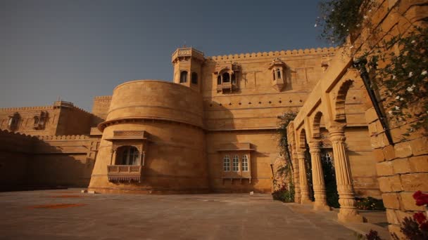 Vintage Erőd Rajasthan Indiában — Stock videók
