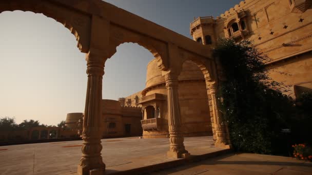 Vintage Fort Rajasthan Indie — Wideo stockowe