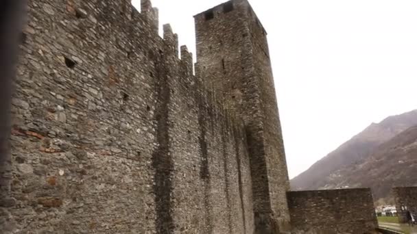 Старинный Форт Стена Европа — стоковое видео