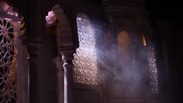 Interior Kastil India — Stok Video