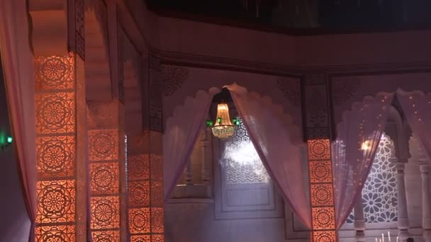 Das Innere Des Schlosses Indien — Stockvideo