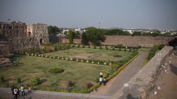 Exterior Vintage Castle India — стоковое видео
