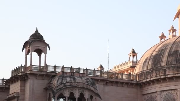 Udvendig Vintage Slot Indien – Stock-video