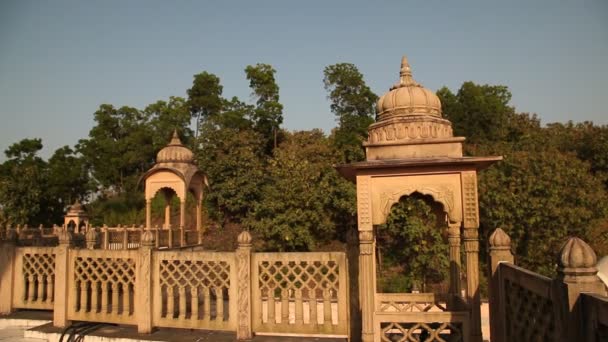 Exterior Del Castillo Vintage India — Vídeo de stock