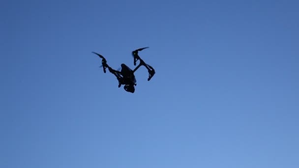 Drohne Aus Der Luft Mit Action Kamera — Stockvideo