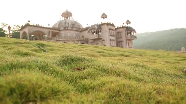 Exterior Vintage Castle India — Stock Video