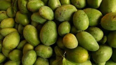 Sepette yeşil mango