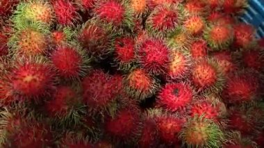 Rambutan Bangkok Tayland Meyveleri