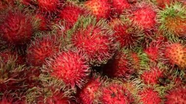 Rambutan Bangkok Tayland Meyveleri