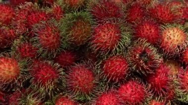 Rambutan Bangkok Tayland Meyveleri