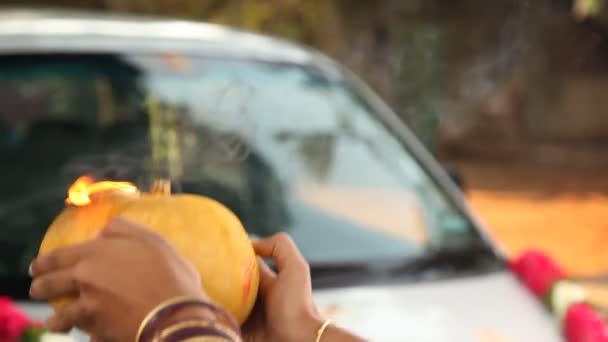 Indiase Gemedicineerde Fruit Close — Stockvideo