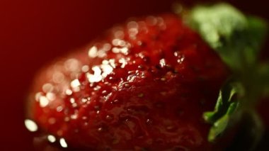 Çilekli Makro shot.