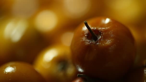 Frutas Indianas Jujubes Closeup — Vídeo de Stock
