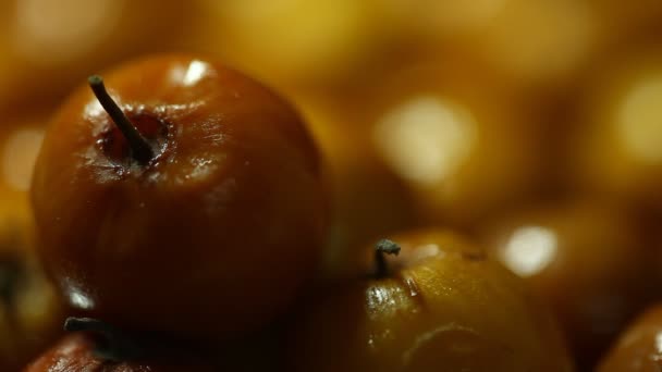 Frutas Indianas Jujubes Closeup — Vídeo de Stock