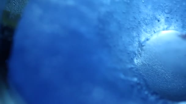 Makró Felvétel Jégről Holdfényben — Stock videók
