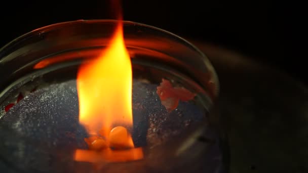 冰中的火 — 图库视频影像