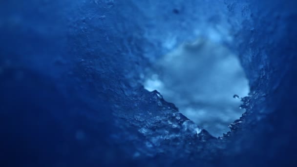 月光下的冰巨拍 — 图库视频影像