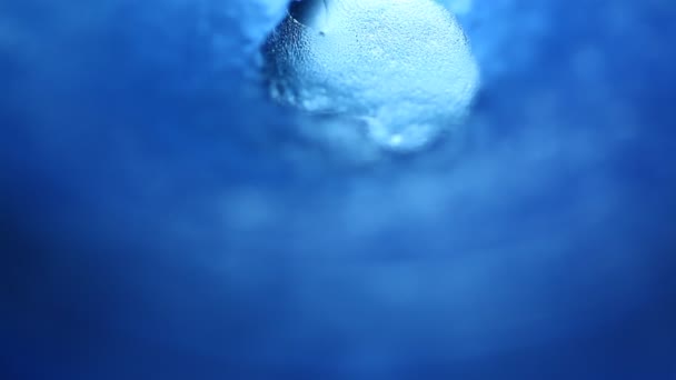 月光の氷のマクロショット — ストック動画