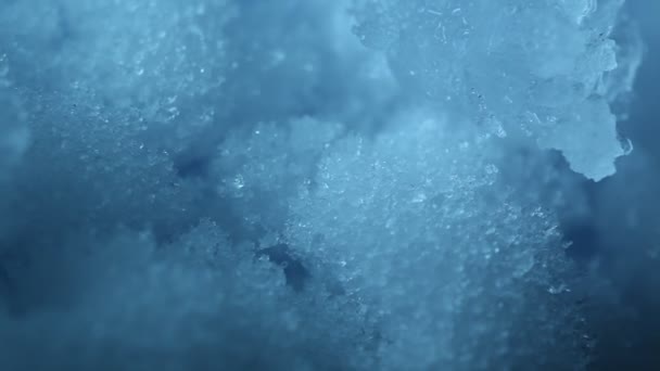 Macro Tiro Gelo — Vídeo de Stock