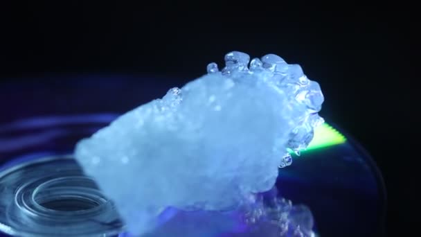 氷のマクロショット — ストック動画
