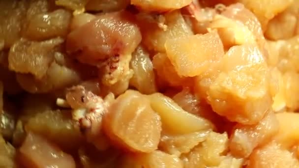 Χορτοφαγικά Τρόφιμα Χοιρινό — Αρχείο Βίντεο