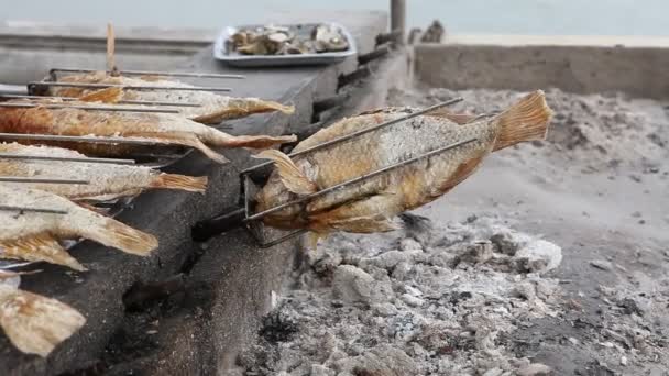 Fabricación Alimentos Mar Vegetarianos — Vídeo de stock