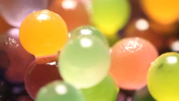 Close Gel Sweets — Stock Video