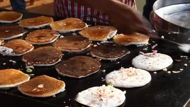 Южноиндийский Завтрак — стоковое видео