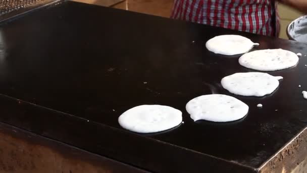Südindisches Frühstück Dosa — Stockvideo