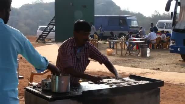 Sydindiska Frukost Dosa — Stockvideo