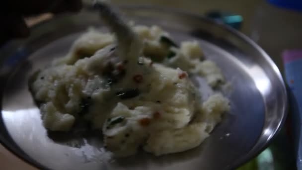 Fabrication Nourriture Végétarienne Indienne — Video