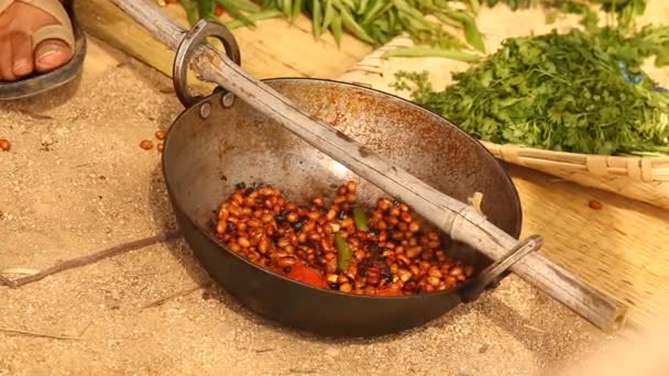 Hint Sebzeli Kahvaltı Atıştırmalıkları — Stok video
