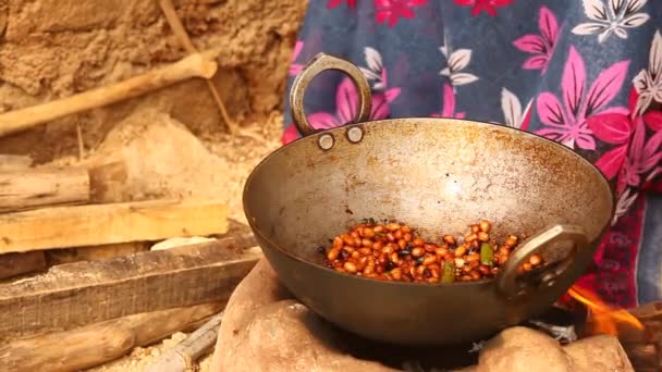 Indyjskie Warzywa Śniadanie Przekąski — Wideo stockowe
