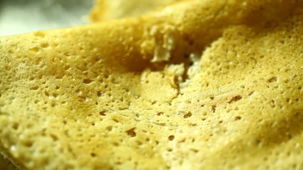 Zuid Indiase Ontbijt Dosa — Stockvideo