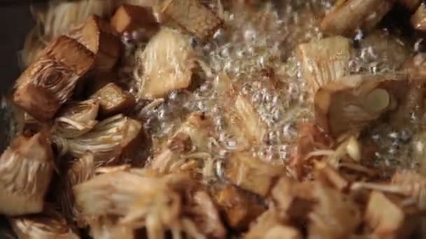 Evde Sebzeler Kapanıyor — Stok video